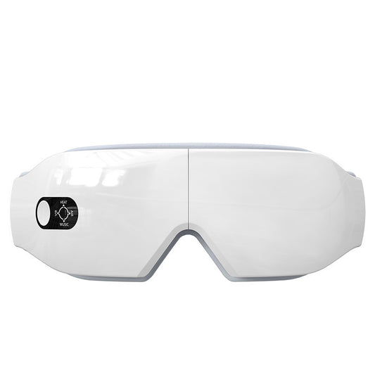 Heated eye massager